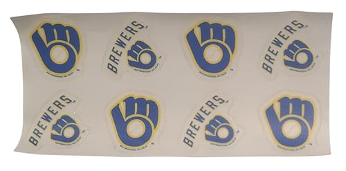 Milwaukee Brewers Tattoo Set - 8 Piece Rico Official