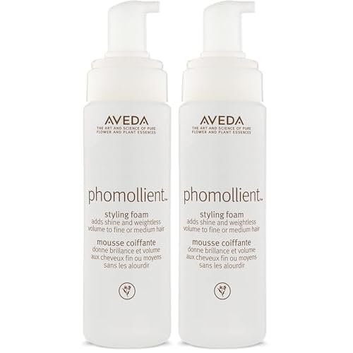 Aveda Phomollient Styling Foam Hair Mousse | Weightless Mousse for Fine to Medium Hair,6.7 Fl Oz,(Pack of 2)