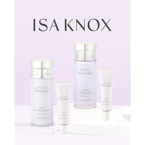 ISA KNOX Age Focus Vital Collagen Skincare Set (14.54 fl oz) - Korean Skincare for Firming, Hydrating, and Nourishing. with Low-Molecular Collagen and Essential Vitamins.
