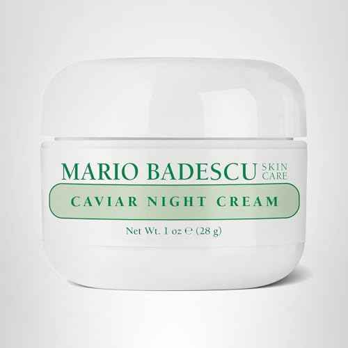 Mario Badescu Caviar Night Cream for Women Anti Aging Ultra-Rich Face Cream Formulated with Revitalizing Caviar Extract & Smoothing Elastin, Ideal for Dry or Sensitive Skin, 1 Oz