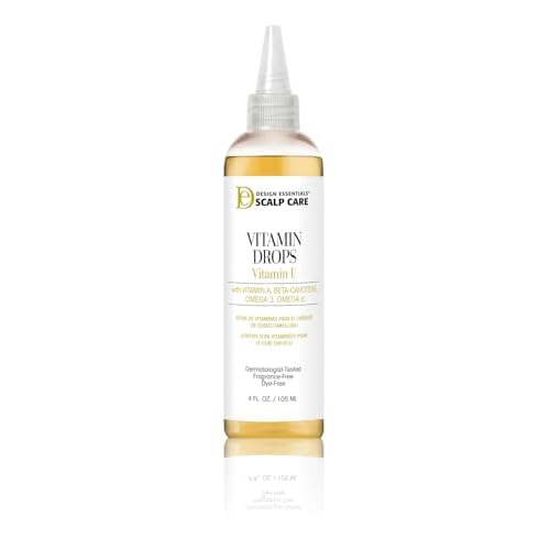 Design Essentials Scalp and Skin Vitamin Drops, Unscented, 4 Ounces