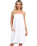 Women's Waffle Towel Wrap – Lightweight Spa Body Wrap with Adjustable Closure