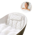 Wavy 4D Air Mesh Bath Pillow with 6 Suction Cups | Neck & Back Support