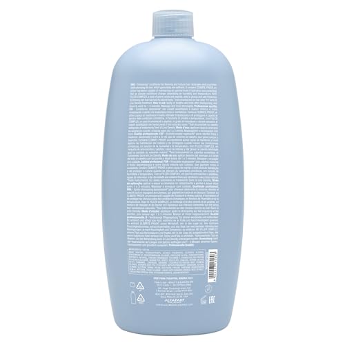 Alfaparf Milano Semi Di Lino Density Conditioner - Sulfate-Free, Detangling & Moisturizing for Thin Hair with Filler Complex - Provides Softness & Added Volume (33.8 Fl Oz)