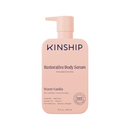 Kinship Restoring Body Serum for Dry Skin | Lightweight Hydrating Body Serum | Fragrance-Free, Vanilla, 13 oz