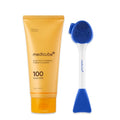 medicube Kojic Acid Turmeric Cleansing Foam & Pore Brush Set: Kojic Acid Turmeric Whip Cleanser and Multi Pore Brush & Face mask Applicator