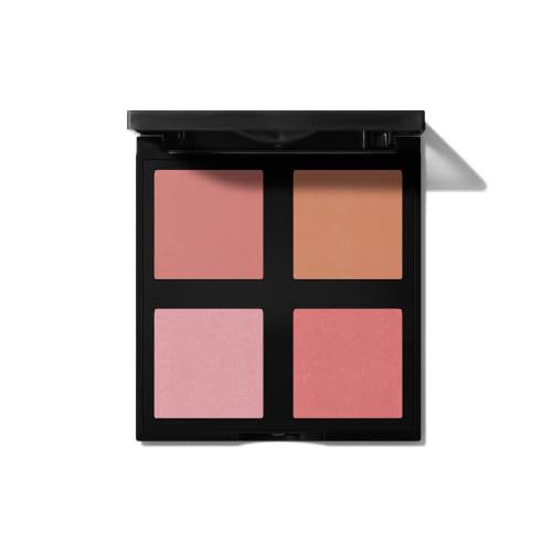 e.l.f. Cosmetics Powder Blush Palette - 4 Long-Lasting Pigmented Shades, Vegan & Cruelty-Free
