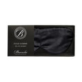 Branche Beauty Silk Eye Mask Pour Homme - Stylish 100% 6A Silk 22 Momme Sleep Mask, Eye Cover, Shade Blindfold Sleeping Mask for Luxury Sleep for Men Gifts for Him (Black)