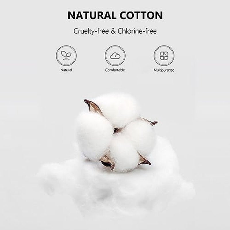 1000pc Baby Cotton Swabs with Round & Spiral Tips