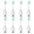 Toothbrush Heads for Philips Sonicare Replacement Brush Heads Medium Soft Dupont Bristles Electric Toothbrush Replacement Heads Fit E-Series Essence Xtreme Elite Advance and CleanCare, 8 Pack, White