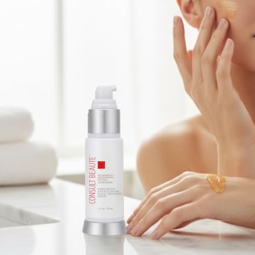 Consult Beaute Regenerol Renewing Retinol Compound Serum with Hydrating Hyaluronic Acid for Face - Rapid Repair, Retexturizing Skin Care Treatment for Lines, Wrinkles 1 Fl. Oz.