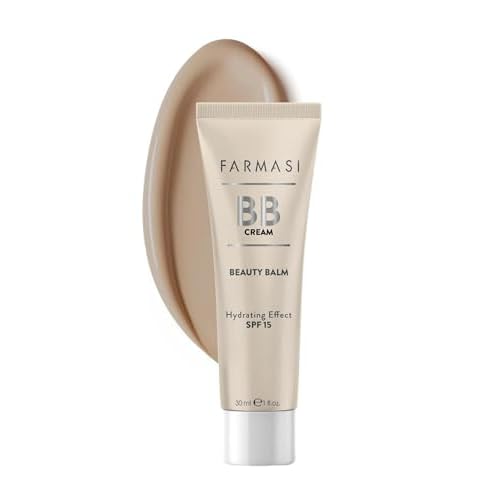 FARMASi Make Up BB Cream Beauty Balm, Full-Coverage Foundation, Concealer, Moisturizer BB Cream for All Skin Types, 1 fl. oz. / 30 ml (Medium)