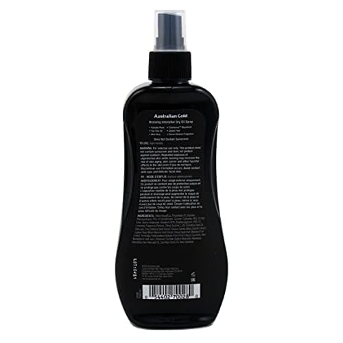 Australian Gold Intensifier Bronzing Dry Oil Spray 8 Ounce (235ml) (Pack of 6)