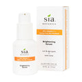 Sia Botanics Brightening Face Serum (30ml/1oz Porceline Bottle) | Facial Treatment w/Vitamin C, Lemon Peel Bio Ferment, Aloe Vera | Natural, Clean, Botanical Skincare for Women