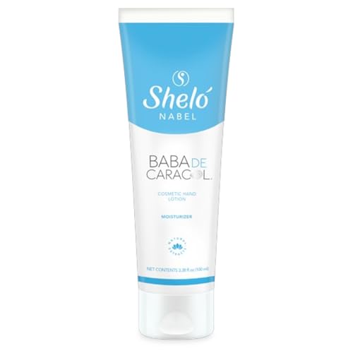 Shelo Nabel Baba de Caracol Hand Lotion, Moisturizing Cream with Snail Extract, 3.38 fl oz