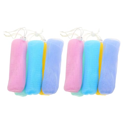 Healeved Exfoliating Soap Saver Mesh Bags - 10 Pack Drawstring Foaming Pouches