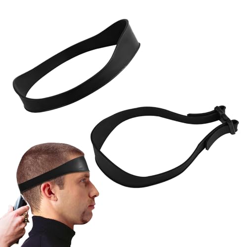Hair Trimming Guide Bands, Black Silicone Fade Cutting Tool Set
