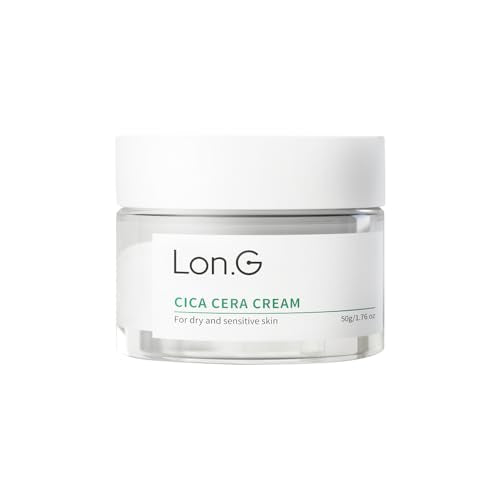 Cica Cera Cream, Ultra moisturizing cream for dry and sensitive skin relief with Ceramide, Skin redness, Skin barrier, soothing Care, Centella Asiatica Extract, Korean skincare(1.69 oz / 50g)