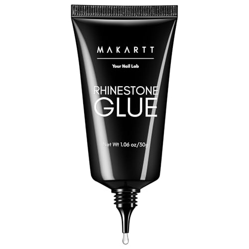 Makartt Rhinestone Glue for Nails - UV Gel Nail Gems Adhesive 30ml