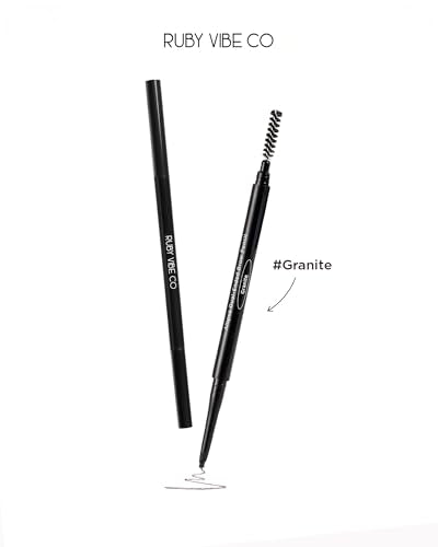 Allipse Dual-Ended Brow Pencil with Spoolie Brush, Granite