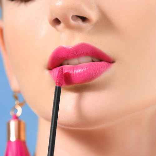 200PCS Disposable Lip Applicators,Lipstick Applicator Wands Cosmetics lip brush Lip Gloss Applicators Esthetician Essentials,Lip Brush for Lipstick Beauty and Makeup Tool Set(black)