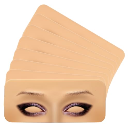 ATOMUS 8pcs 3D Microblading Practice Skin for Eyebrows