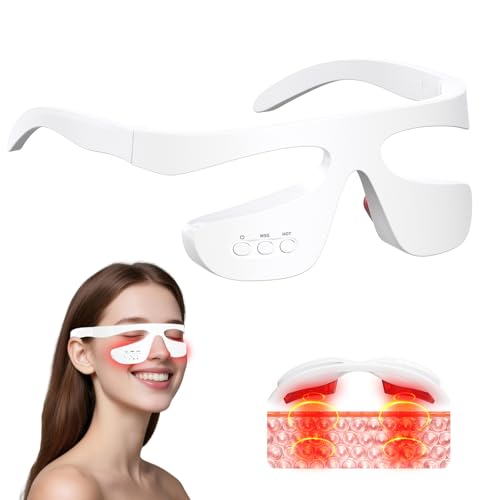 Choufaly Under Eye Red Light Therapy Glasses Microcurrent Eye Massager