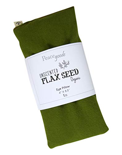Unscented Flax Eye Pillow - Organic Cotton 4x8.5