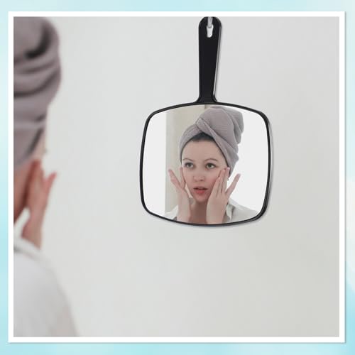 Chunful 2-Pack Large Handheld Mirror 10.24" with Handle & Hanging Hole