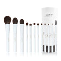 Makeup Brushes Set 12Pcs Professional Kabuki Foundation Eyeshadow Blush Blending Lip Full Face Cosmetic Kit W/Makeup Brush Set with Holder(White)