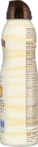 Hawaiian Tropic Weightless Hydration Clear Spray Sunscreen SPF 15, 6oz | Hawaiian Tropic Sunscreen SPF 15, Sunblock, Oxybenzone Free Sunscreen, Spray On Sunscreen, Body Sunscreen Spray, 6oz