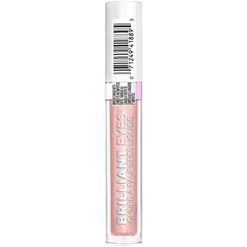 L'Oreal Paris Brilliant Eyes Shimmer Liquid Eye Shadow, Longwearing Lasting Shimmer, Crease Resistant, Flake-Proof, Precision Applicator, Quick Dry, Non-Greasy, Paradise Star, 0.1 oz.