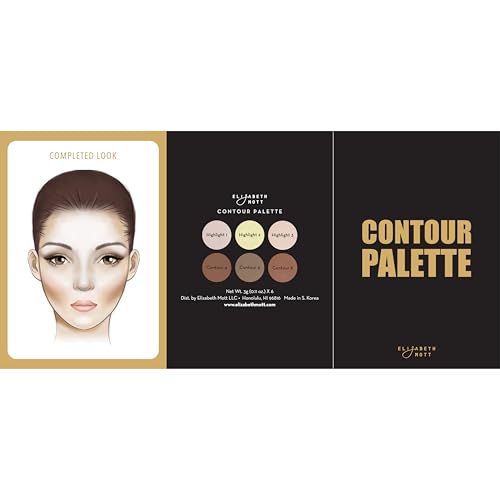 Elizabeth Mott Bronzer Contour Palette - 6 Blendable Shades
