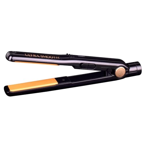 Cricket Ultra Smooth Mini Flat Iron Hair Straightener - Ceramic Plates Infused with Argan Oil & Keratin Protein - Fast Heat Up to 392¡ÆF - Travel-Friendly Design - Automatic Shut-Off - Black