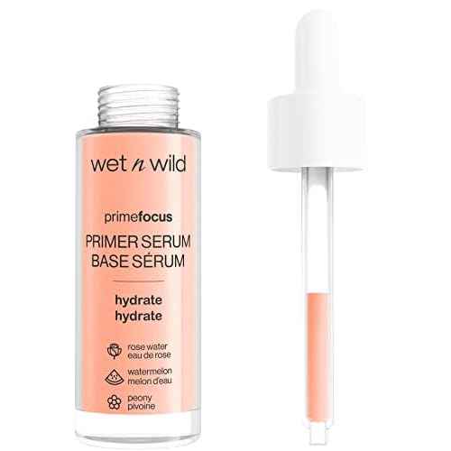 wet n wild Prime Focus Primer Serum for Face, Hydrating for Dry Skin, Makeup Primer Serum