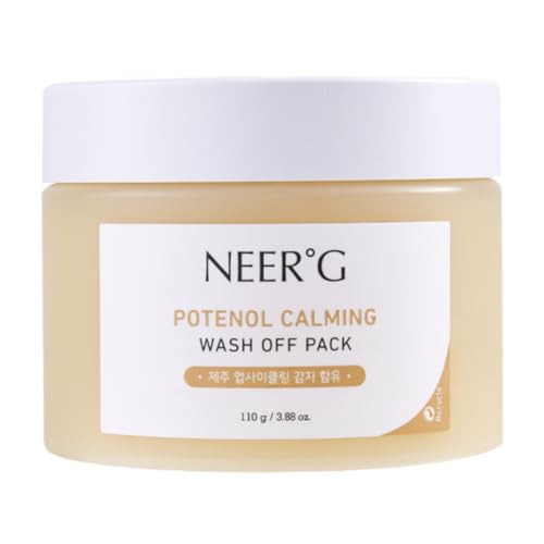 NEER¡ÆG Potenol Calming Wash Off Pack 3.88oz (110g) Soothes Sensitive Skin, Calm with Panthenol