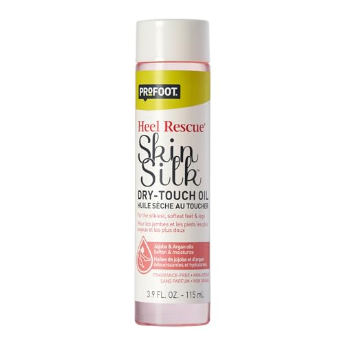 Heal & Rescue Skin Silk Dry-Touch Foot Care & Body Oil, 3.0 Fl Oz 3 Pack, Foot Moisturizer with Jojoba Oil & Argan Oil, Helps Soften & Smooth Dry Feet