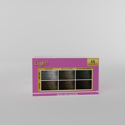 4N Bigen Easy Color for Women 4N Mocha Brown-New Formula, New Look - 3 Pack