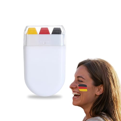 Jurfest Face Paint Sticks - Washable Sports Colors (3 Pack)