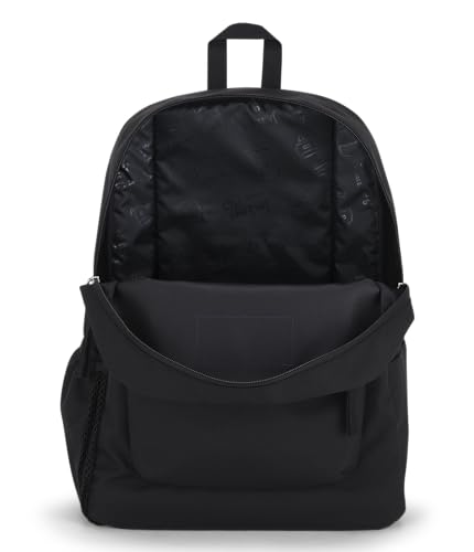 JanSport Cross Town Backpack 17" x 12.5" x 6" - Simple Bag for Everyone with 1 Main Compartment, Front Utility Pocket - Premium Class Accessories - Black