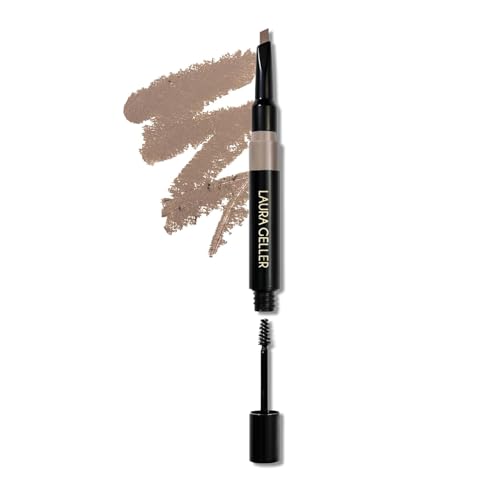 LAURA GELLER Sculpt-n-Stay 2-in-1 Eyebrow Pencil & Gel Blonde for Natural Full Brows