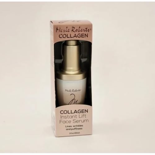 Merle Robert's Collagen Instant Lift Face Serum Lines, wrinkles and puffines., 1 Fl Oz (Pack of 1)