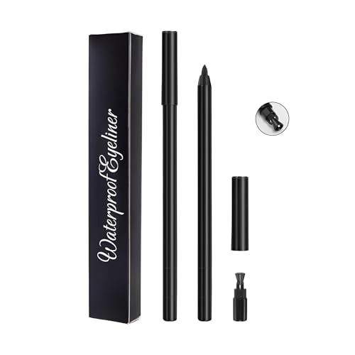 Waterproof Black Gel Eyeliner Pencil for All-Day Wear