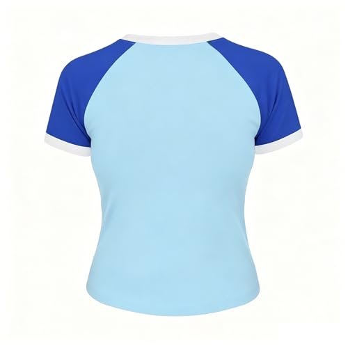 Soccer Cup Jersey Women's Crop Top Slim Fit Tee