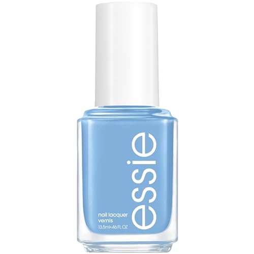 essie salon-quality nail polish, vegan, blue, cream, tu-lips touch, 0.46 fl oz