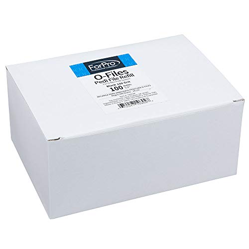 ForPro Professional Collection O-Files Pedi System Refill Strips, Black, 100 Grit, Adhesive Pedi File, 5.5¡± L x 1.5¡± W, 100-Count
