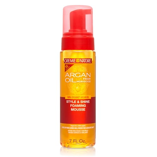 Creme of Nature Curl Defining Foaming Mousse with Argan Oil, 7 fl oz