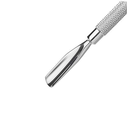Rui Smiths Professional Cuticle Nippers | Precision Surgical-Grade Stainless Steel Cuticle Trimmer, Double Spring, 4mm Jaw (Quarter Jaw) and Stainless Steel Metal Pusher Style 106