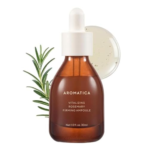 AROMATICA Vitalizing Rosemary Firming Ampoule Serum - Skin Revitalizing Retinol Serum for Face, Moisturizing & Strengthening Skin Barrier (30ml)