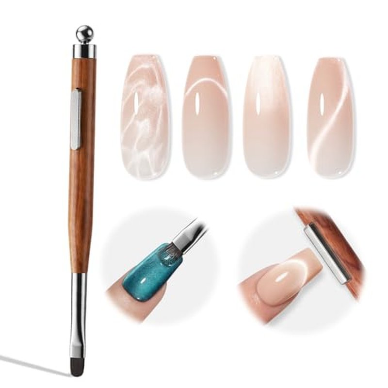 3-in-1 Cat Eye Nail Magnet with Acrylic Brush Set